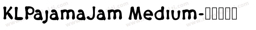 KLPajamaJam Medium字体转换